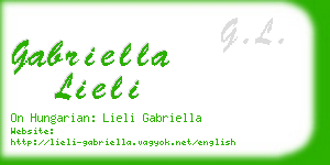 gabriella lieli business card